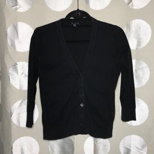 Gap black cotton cardigan